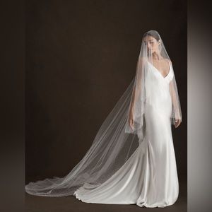 Anyhropologie blossom sparkle veil